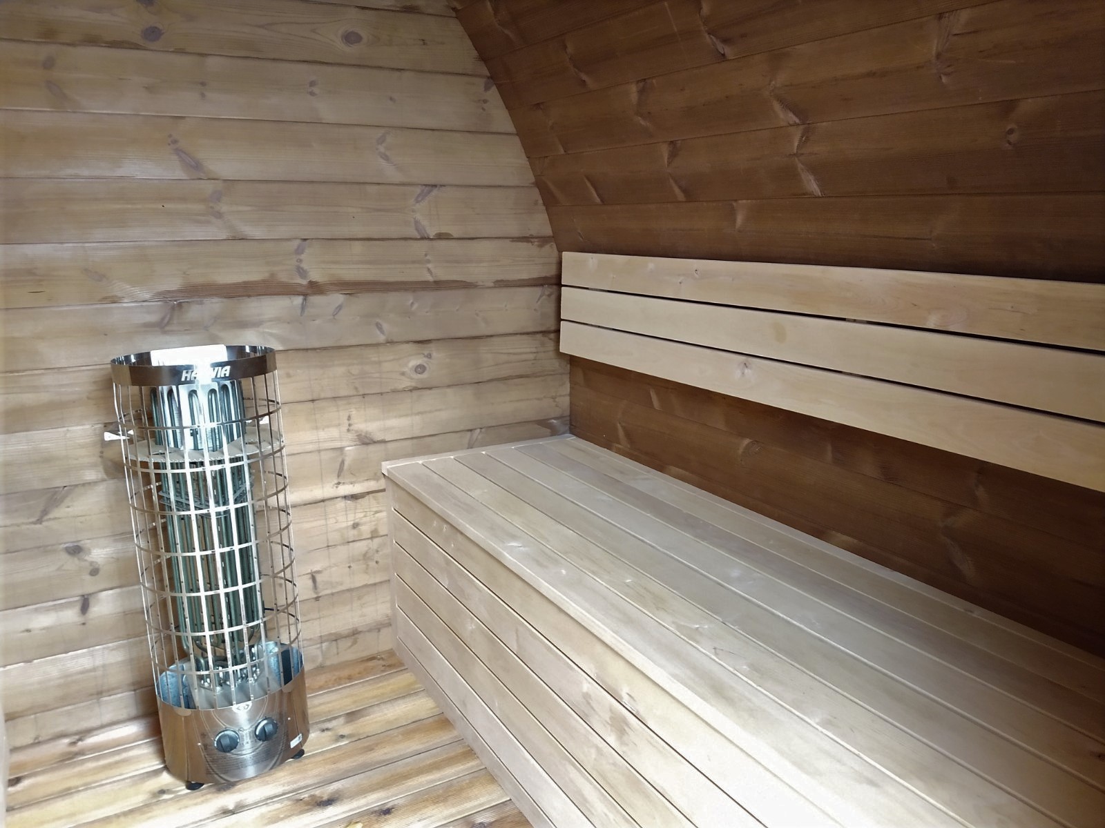 barrel sauna binnenkant